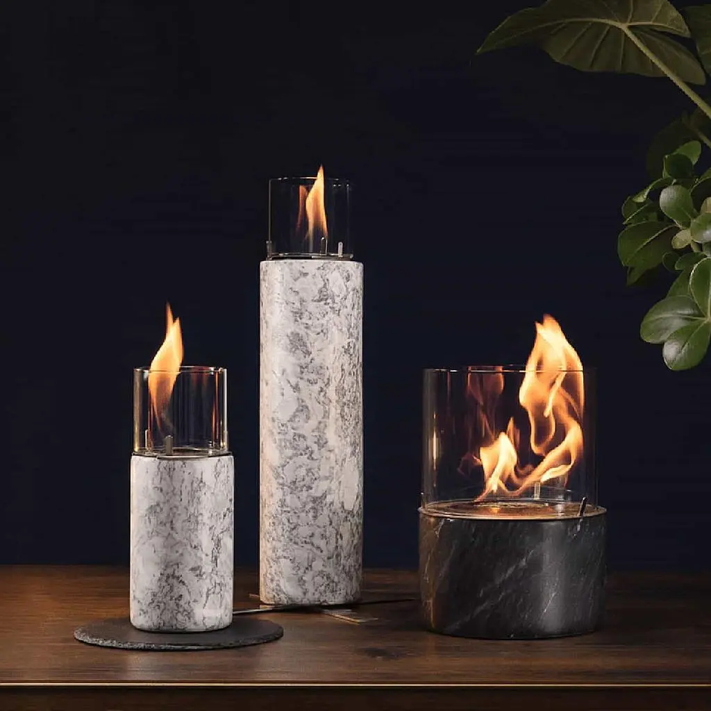 PINO M – Tischfeuer Marmor Schwarz - Image 7