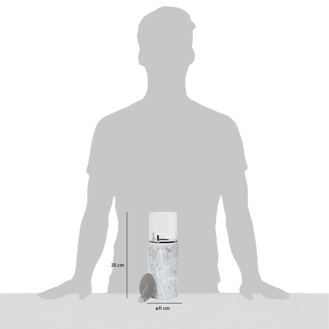 SIENA S – Ethanol Kerze Marmor Weiss - Image 9