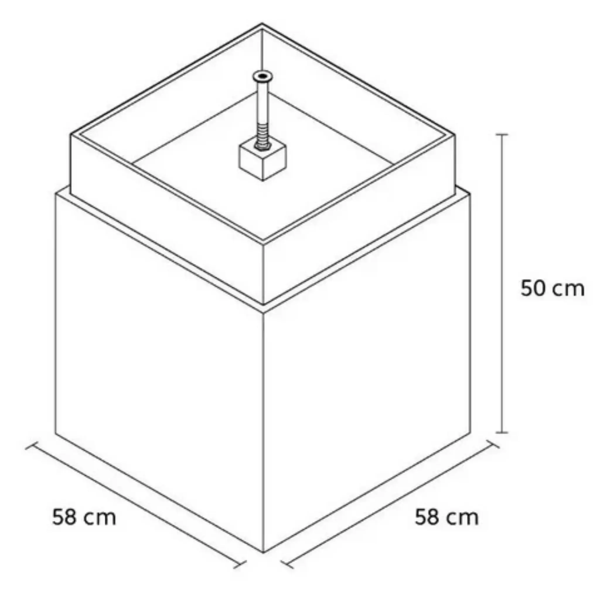 VIDA 60 Anthrazit – Gartenbrunnen modern Naturschiefer Schwarz, Vogeltränke, beleuchteter Wassersprudel, 57 x 57 x 50 cm, 60 kg - Image 41