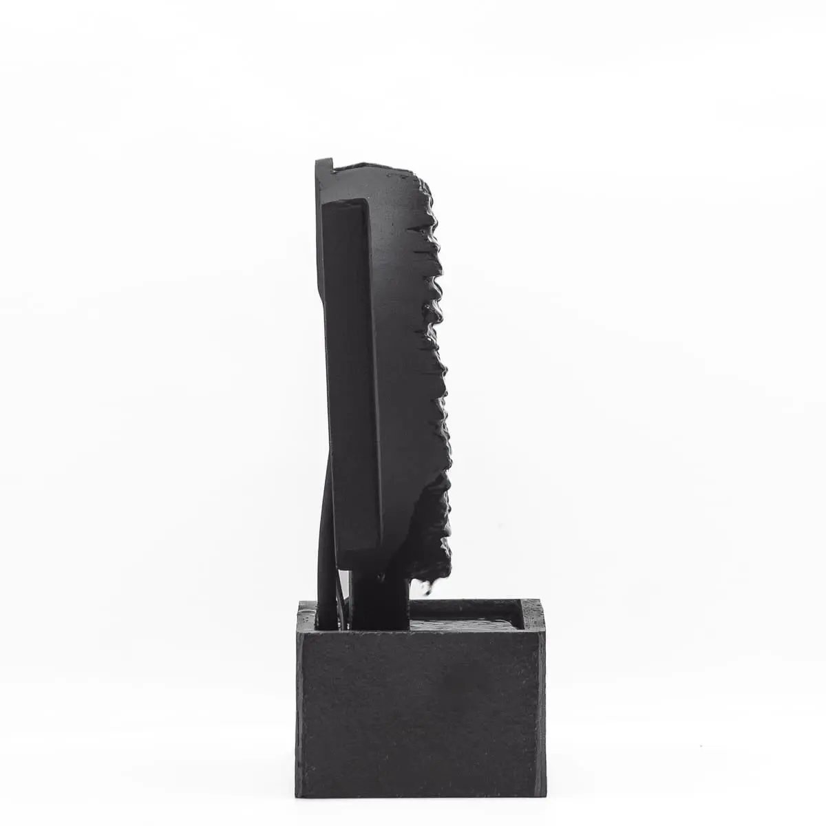 AYO S – Kleiner Zen Zimmerbrunnen Kreis aus Schiefer Schwarz 8 kg - Image 16