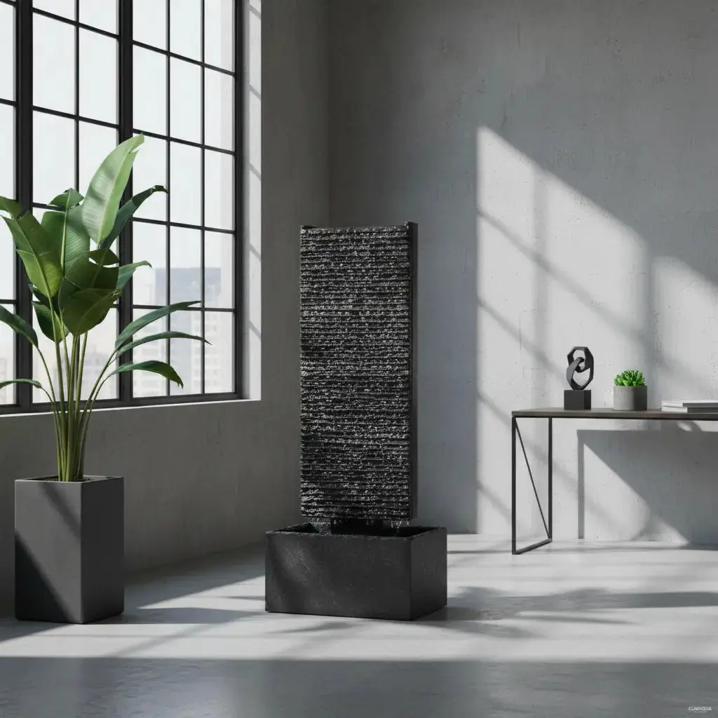 LIV M – Edle Wasserwand Schiefer Schwarz 85cm Brunnen - Image 19