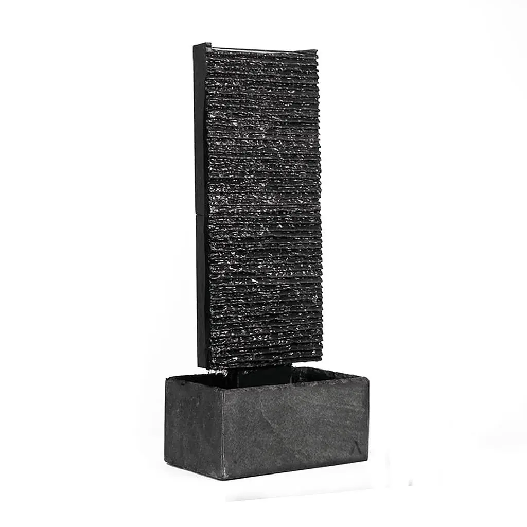 LIV M – Edle Wasserwand Schiefer Schwarz 85cm Brunnen - Image 27