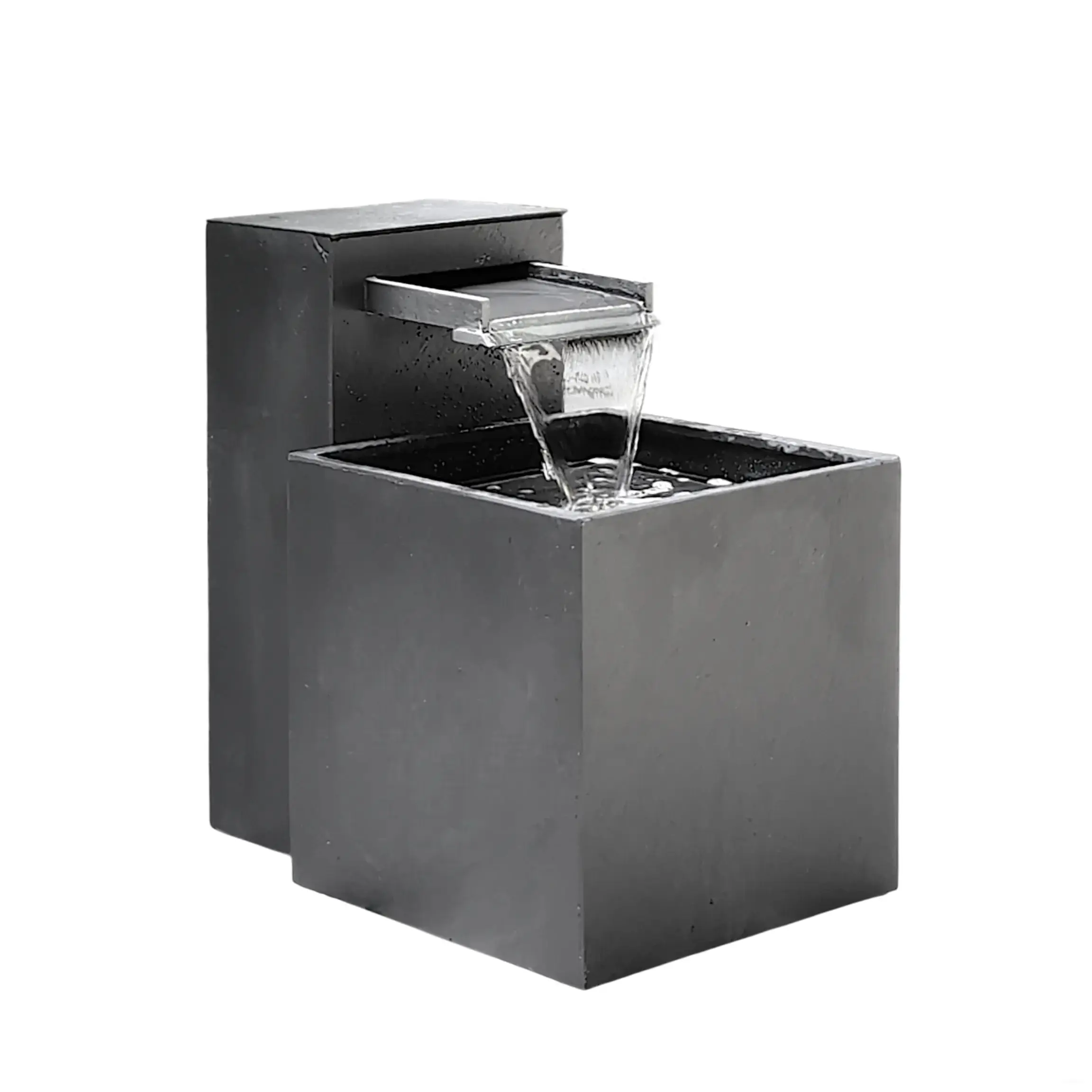 SAMUI 60 Gartenbrunnen – grosser Gartenbrunnen mit Wasserfall und Licht - Image 25