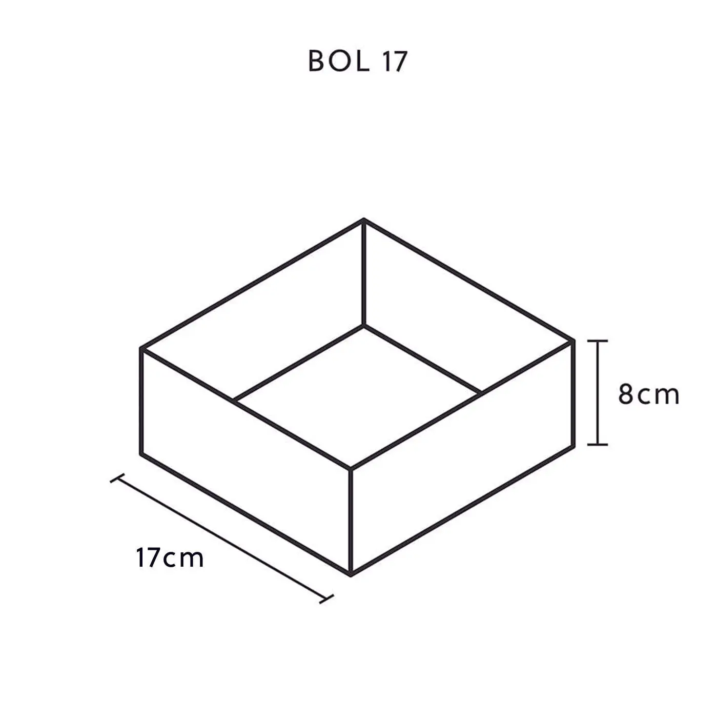 BOL 17 Anthracite – Kleine Pflanschale 17x17x9 cm Schiefer Schwarz - Image 7