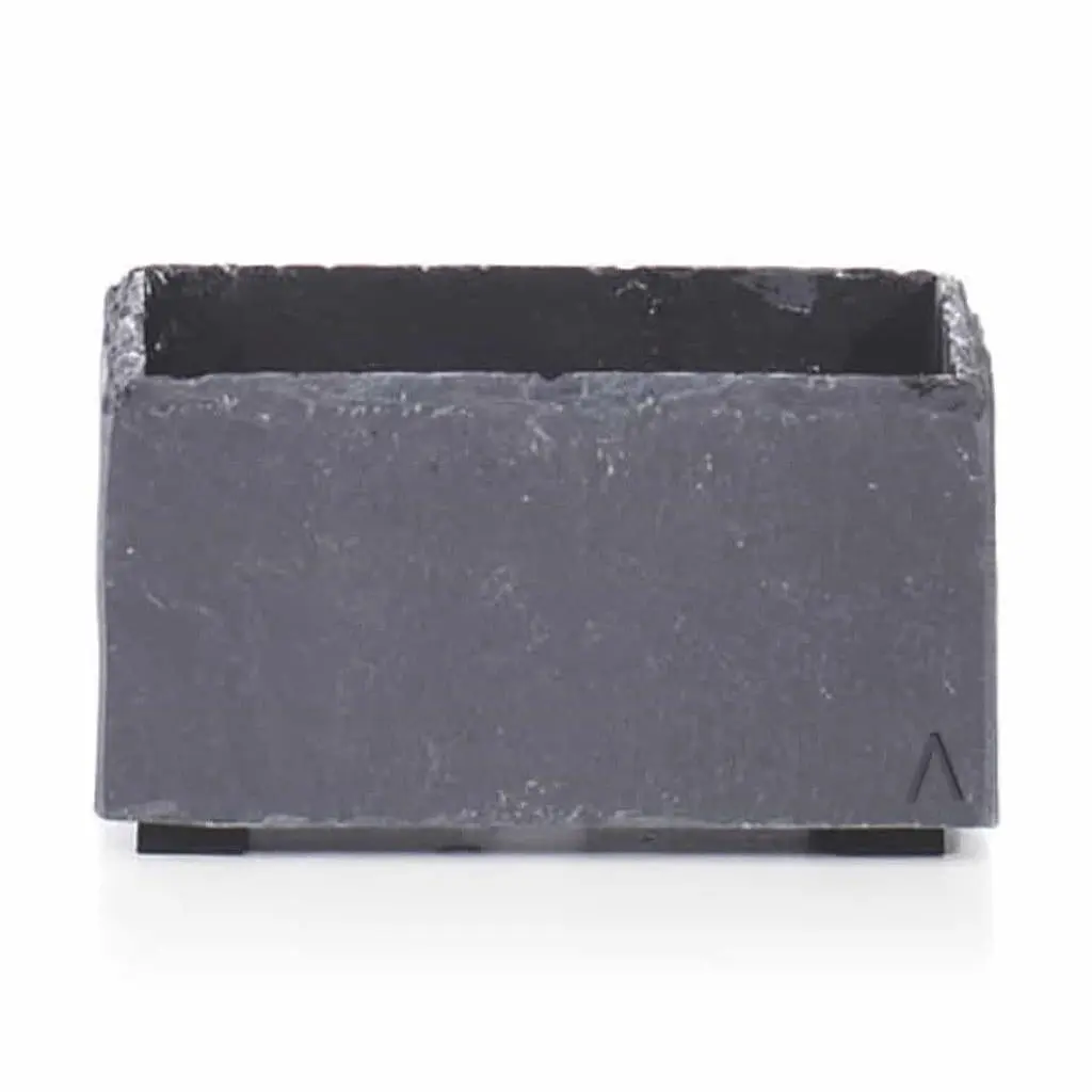 BOL 17 Anthracite – Kleine Pflanschale 17x17x9 cm Schiefer Schwarz - Image 8