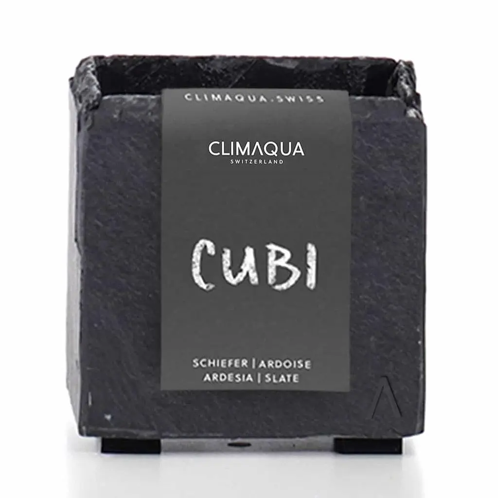 CUBI 11 Anthrazit – Übertopf Würfel 11x11x11 cm Schiefer Schwarz - Image 3