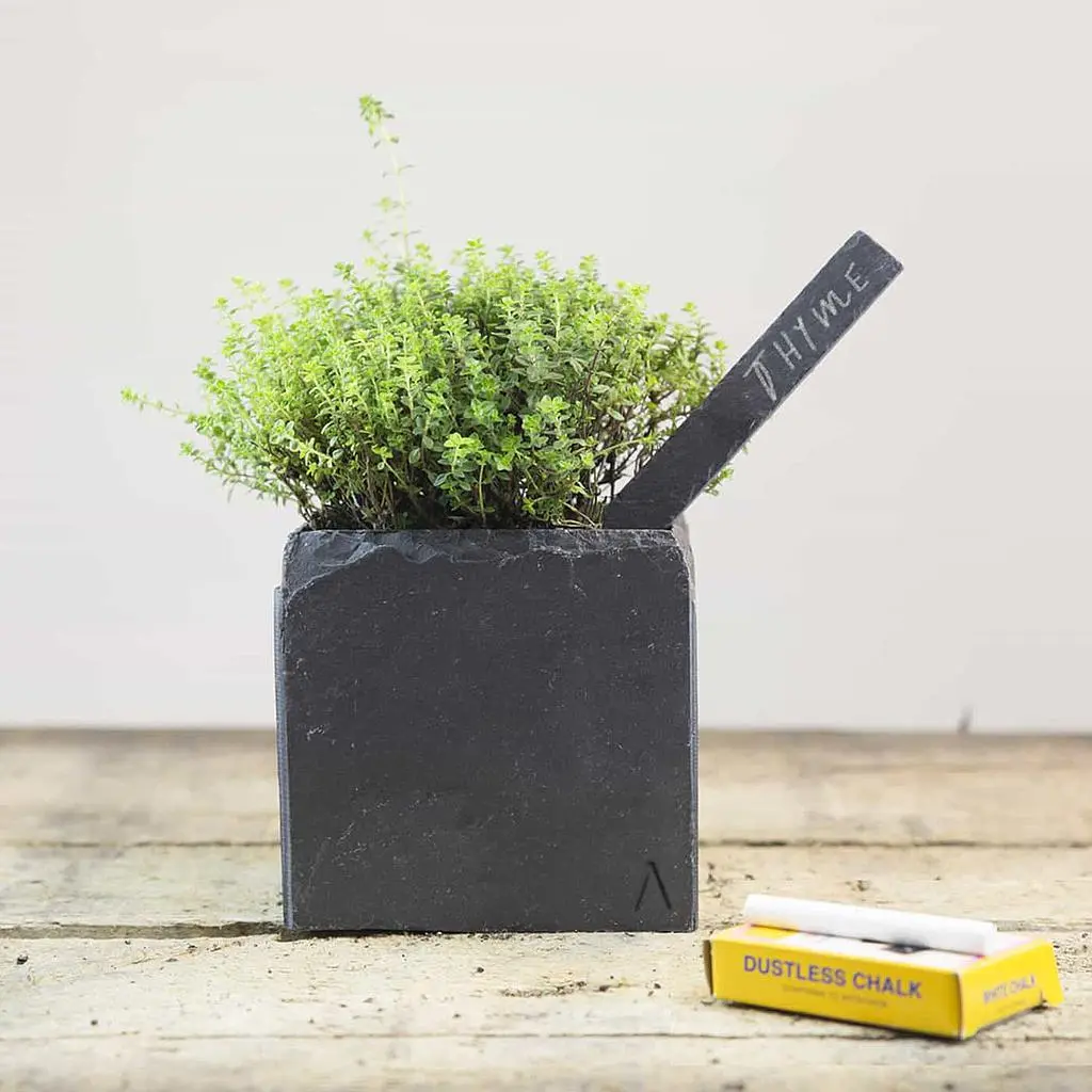 CUBI 11 Anthrazit – Übertopf Würfel 11x11x11 cm Schiefer Schwarz - Image 5