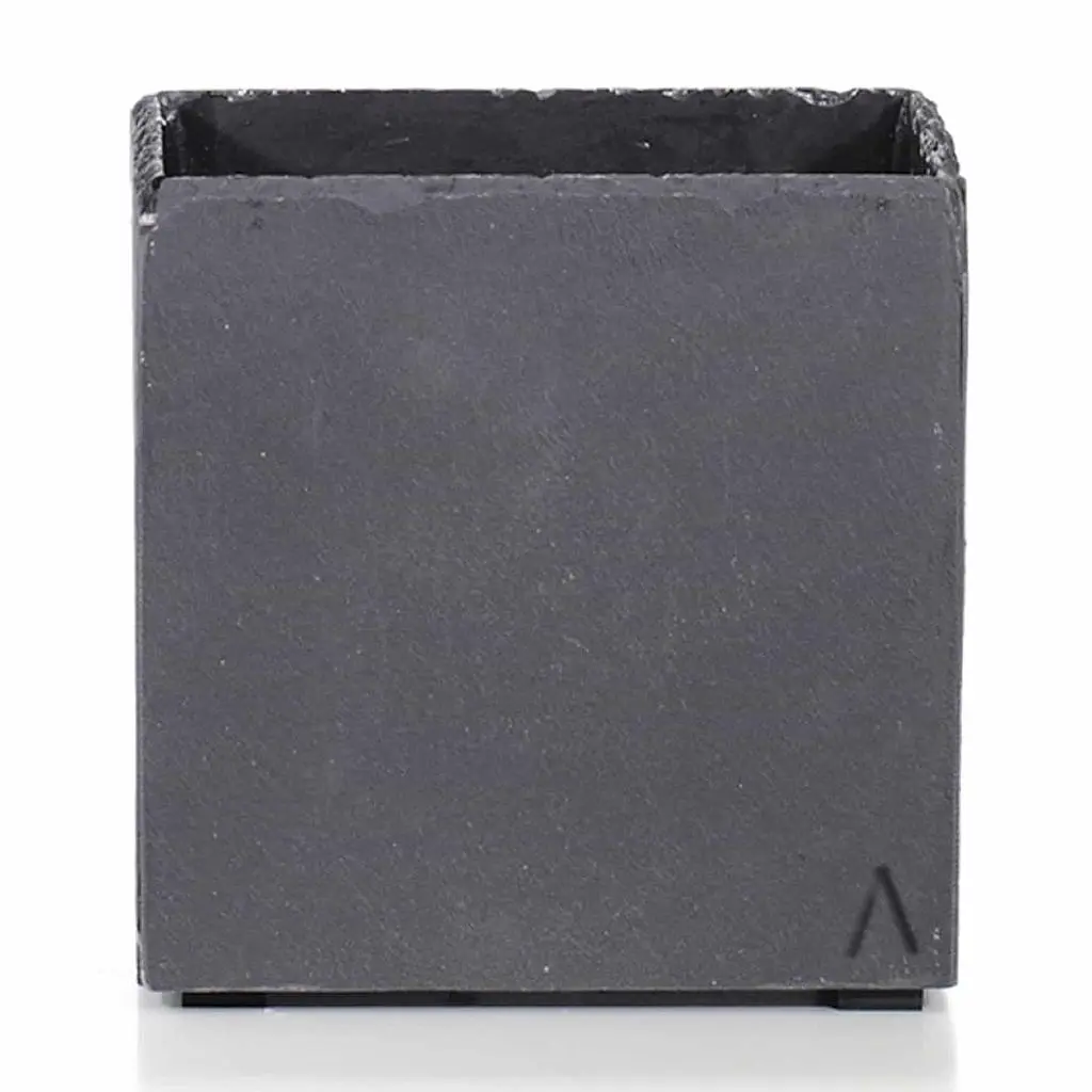 CUBI 21 Anthrazit – Übertopf Würfel 21x21x21 cm Schiefer Schwarz - Image 6