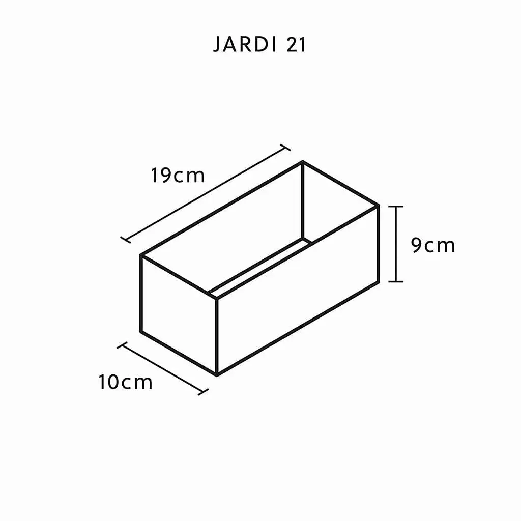 JARDI 21 Rusty – Blumenkästchen 21x12x12 cm 1.7 kg Naturschiefer Braun - Image 9