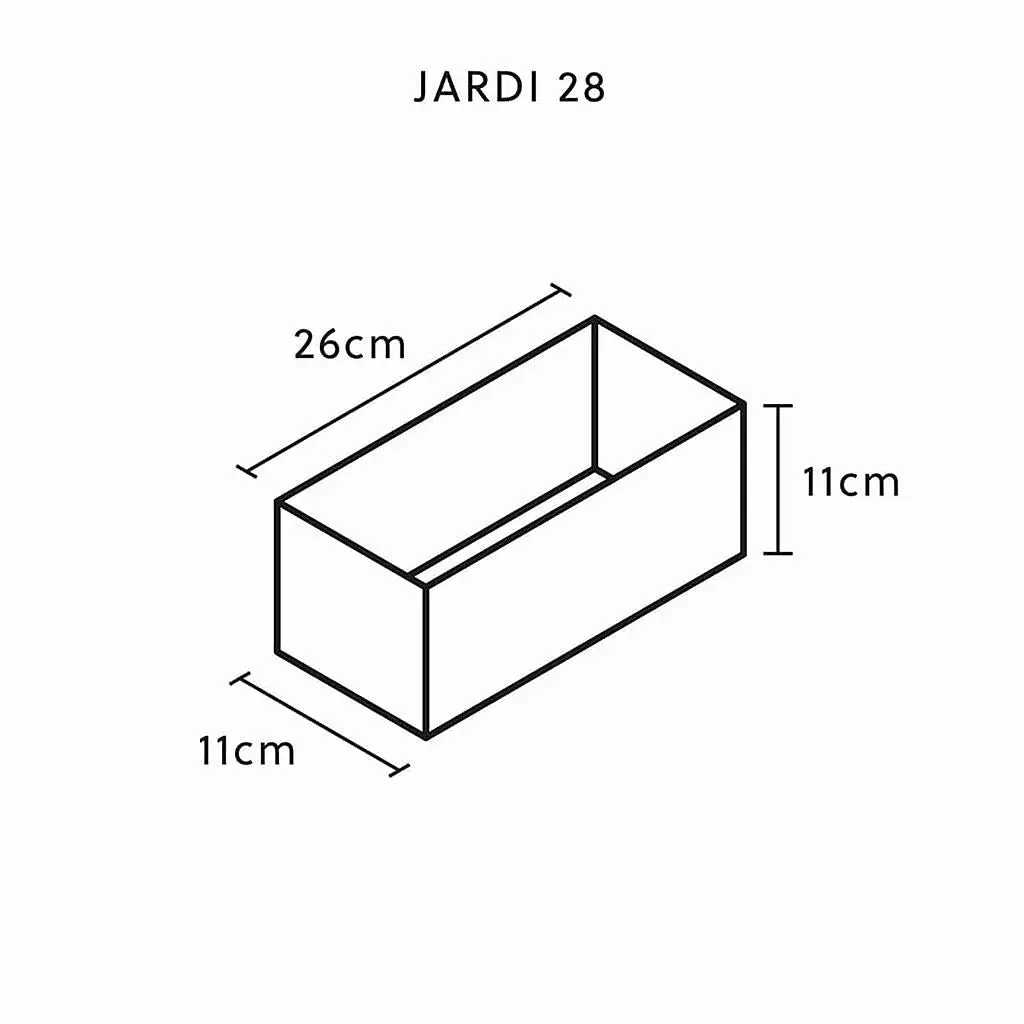 JARDI 28 Rusty – Blumenkästchen 28x13x13 cm 3 kg Naturschiefer Braun - Image 8