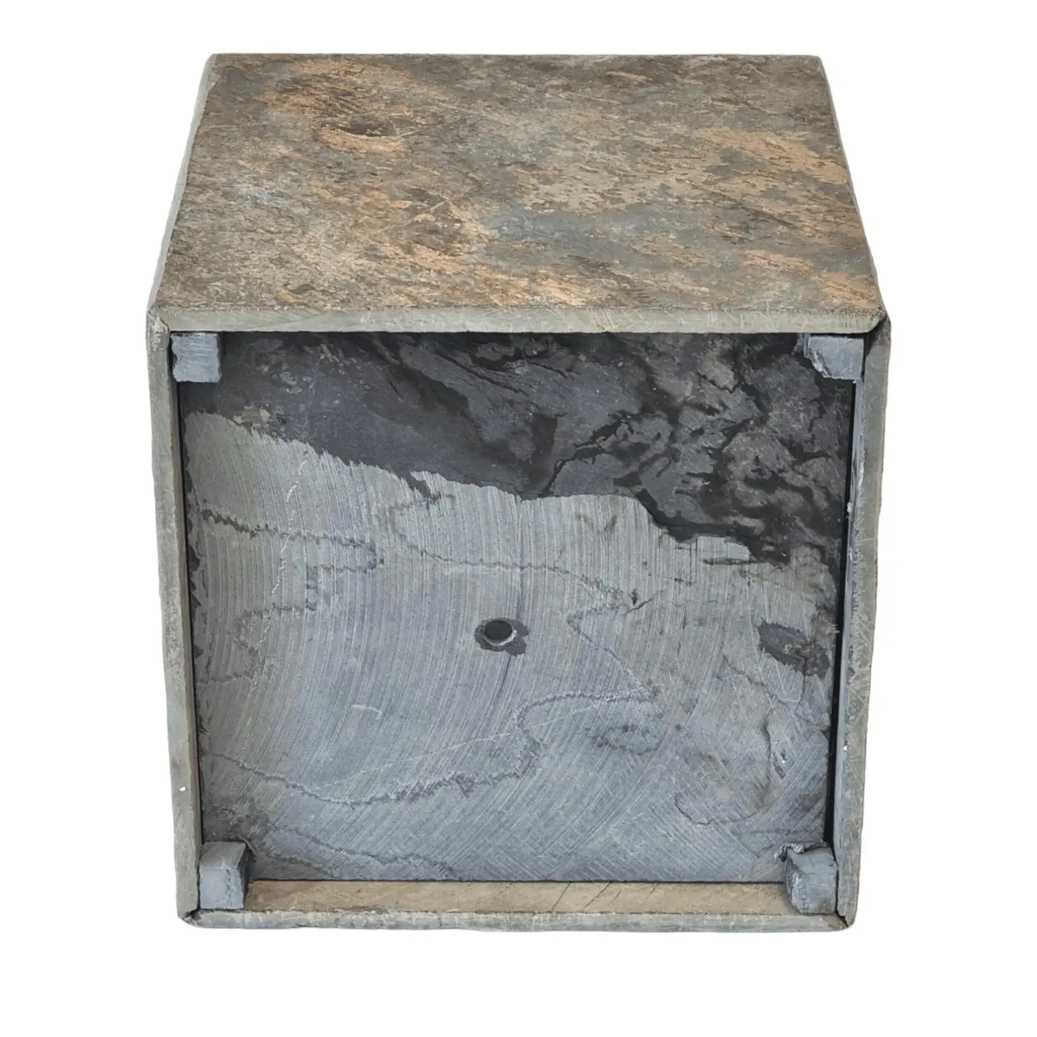 CUBI 30 Rusty –  Blumentopf Eckig Outdoor 29x29x29 cm Schiefer Braun - Image 13