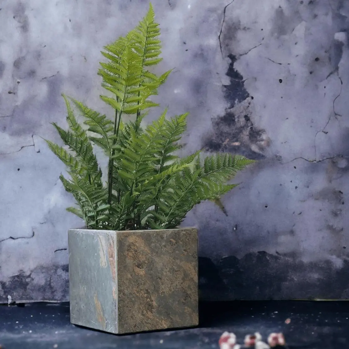 CUBI 30 Rusty –  Blumentopf Eckig Outdoor 29x29x29 cm Schiefer Braun - Image 6