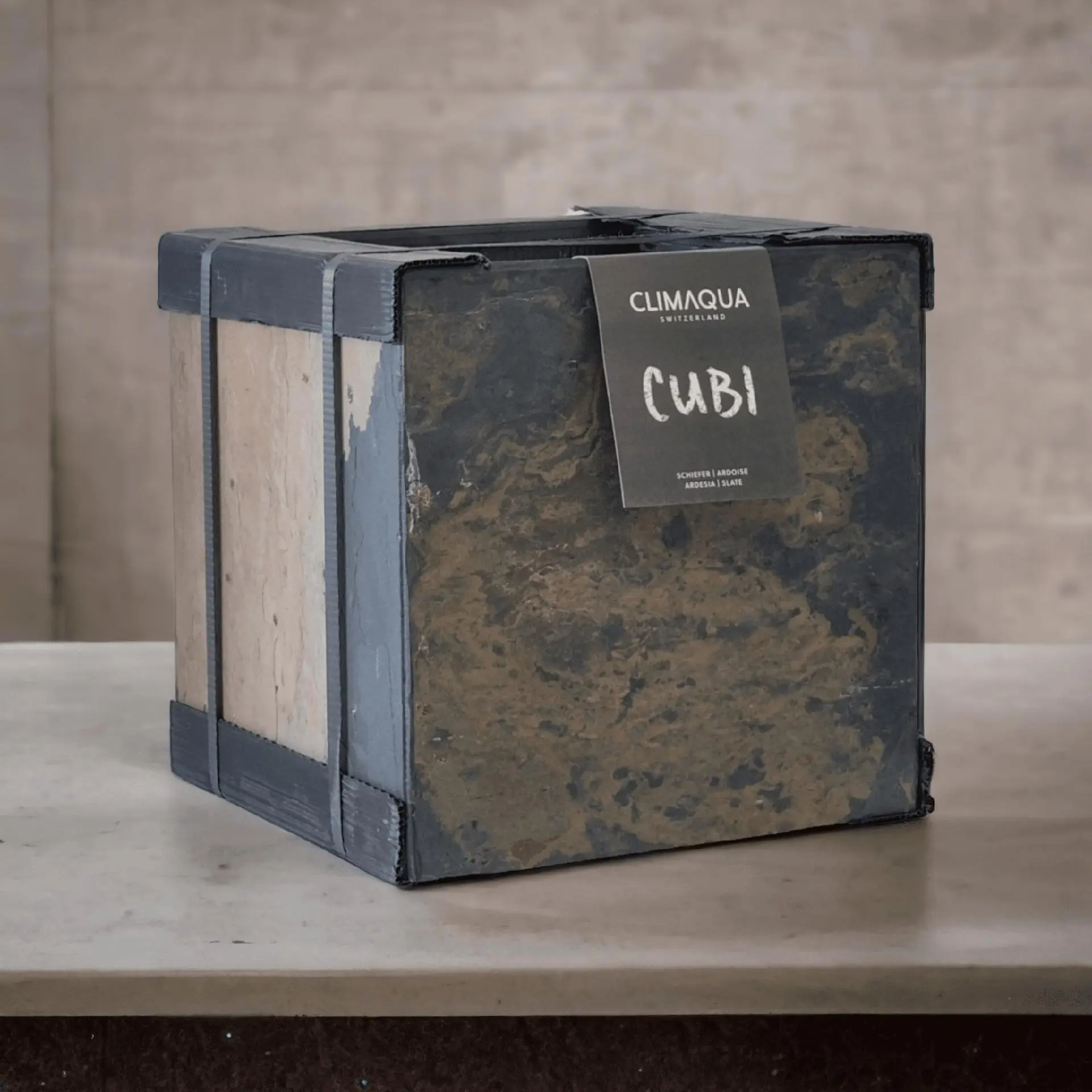 CUBI 30 Rusty –  Blumentopf Eckig Outdoor 29x29x29 cm Schiefer Braun - Image 8
