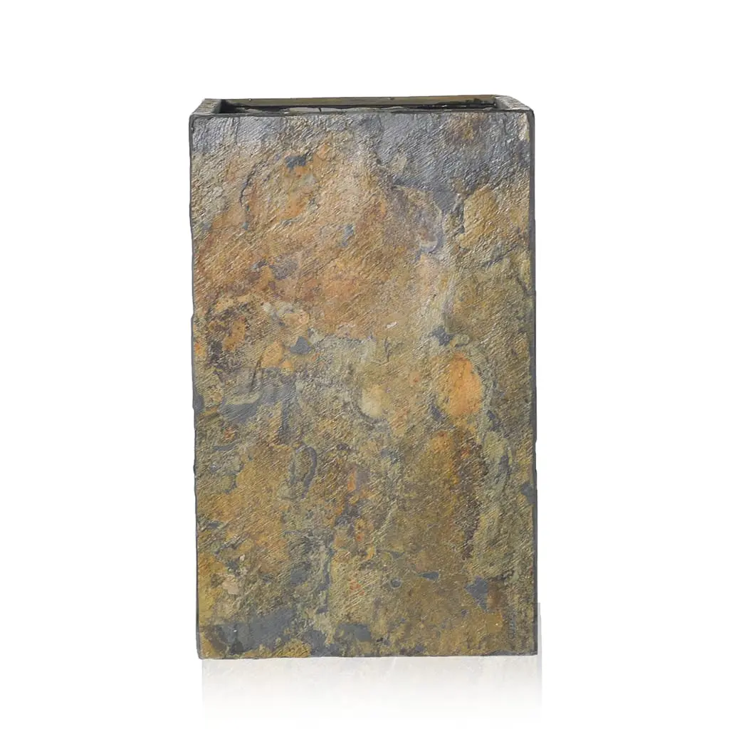 PYLO 60 Rusty – Pflanzsäule Outdoor 60x40x40 cm Naturschiefer Braun - Image 5