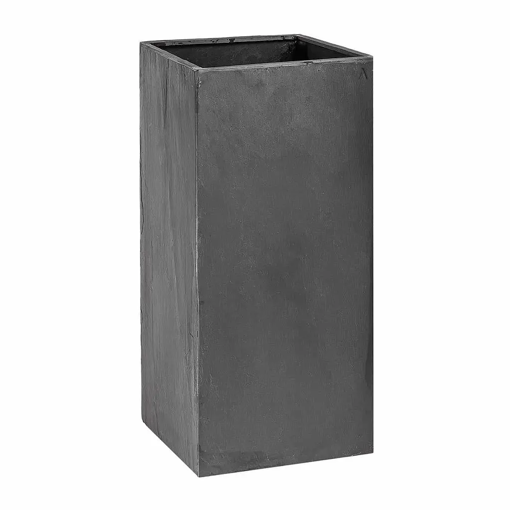 PYLO 80 Anthrazit – Pflanzsäule Outdoor 80x40x40 cm Naturschiefer Schwarz - Image 9