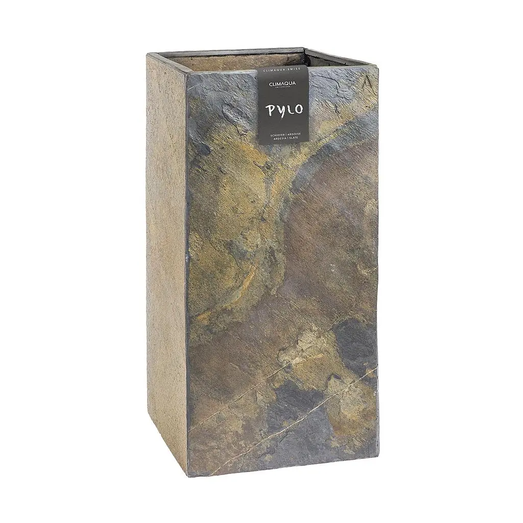PYLO 80 Rusty – Pflanzsäule Outdoor 80x40x40 cm Naturschiefer Braun - Image 7