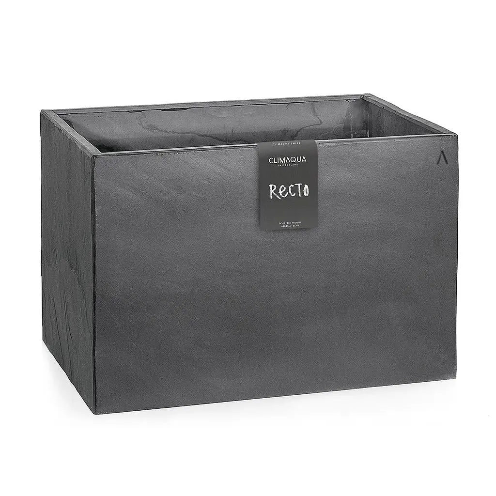 RECTO 60 Anthrazit – Blumenkasten Outdoor 60x38x40 cm Naturschiefer Schwarz - Image 8