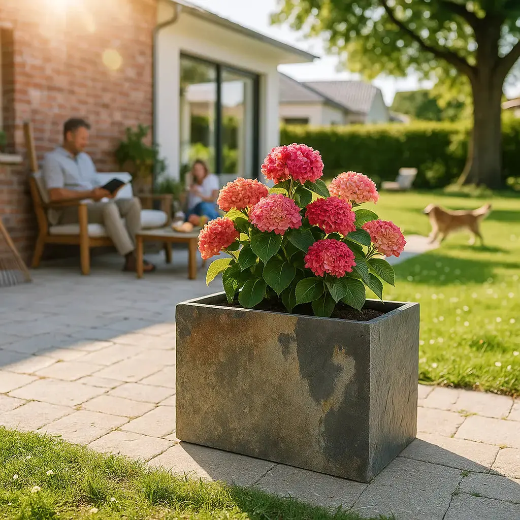 RECTO 60 Rusty – Blumenkasten Outdoor 60x40x40 cm Naturschiefer Braun - Image 3
