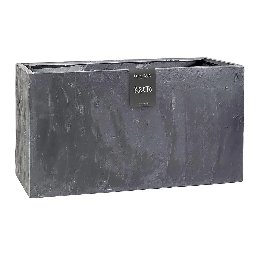 RECTO 80 Anthrazit – Pflanztrog Outdoor 80x40x40 cm Naturschiefer Schwarz - Image 6