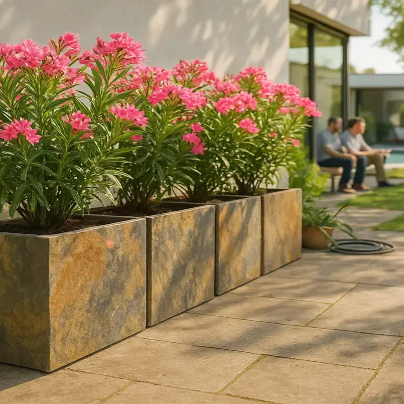 RECTO 60 Rusty – Blumenkasten Outdoor 60x40x40 cm Naturschiefer Braun - Image 7