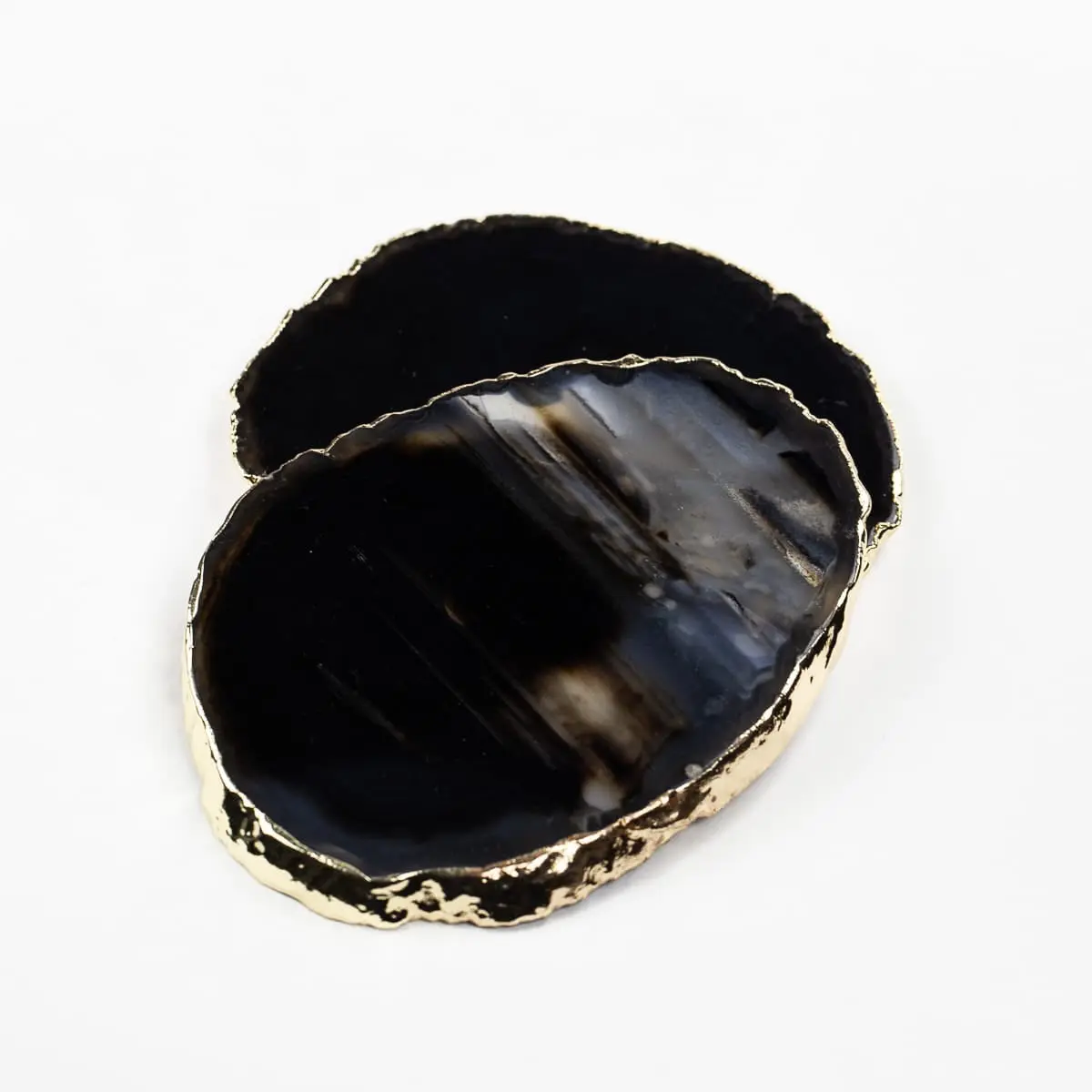 BLACK RON Untersetzer aus Stein Onyx schwarz - Image 2