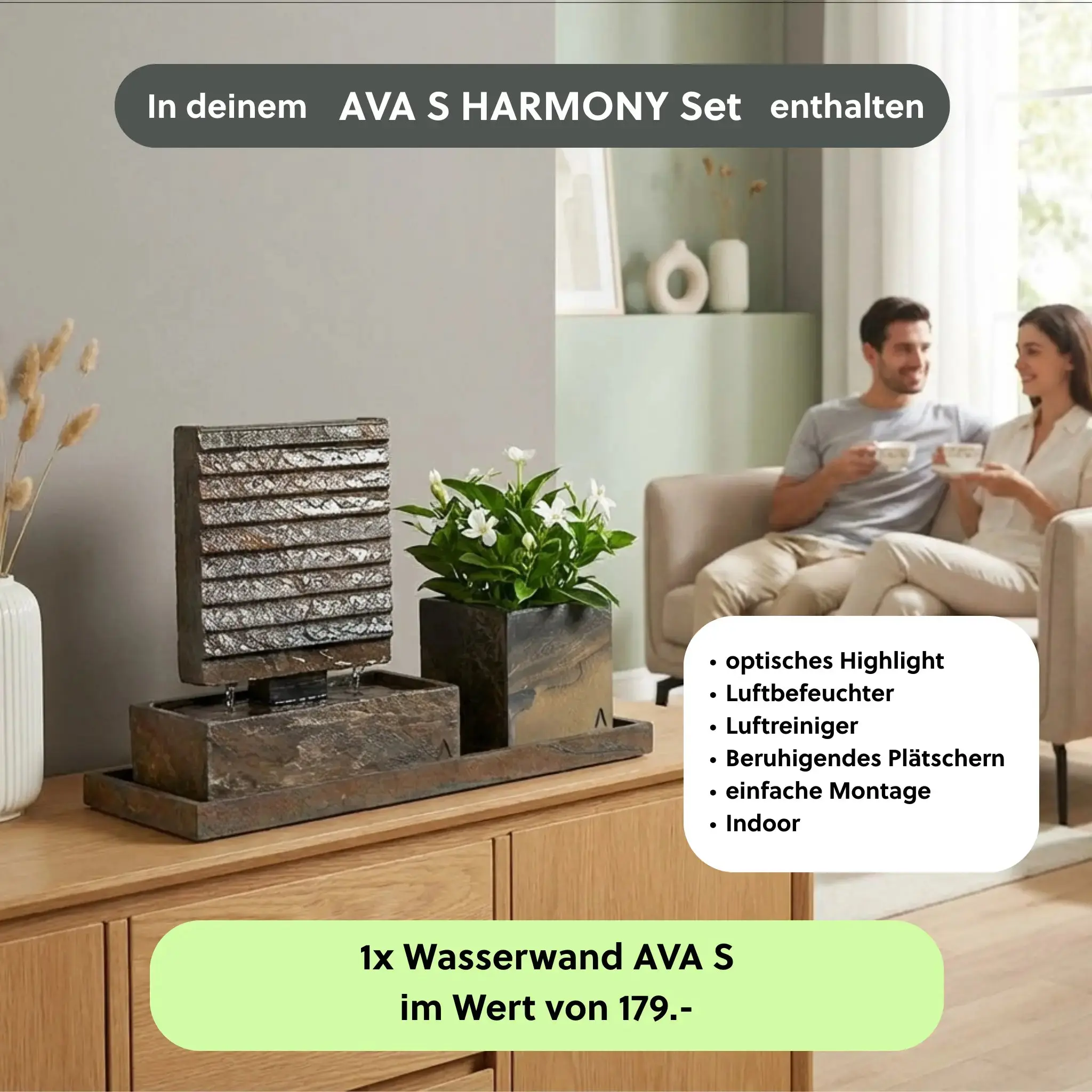 Kleine Wasserwand AVA S LIVING Set - Image 4