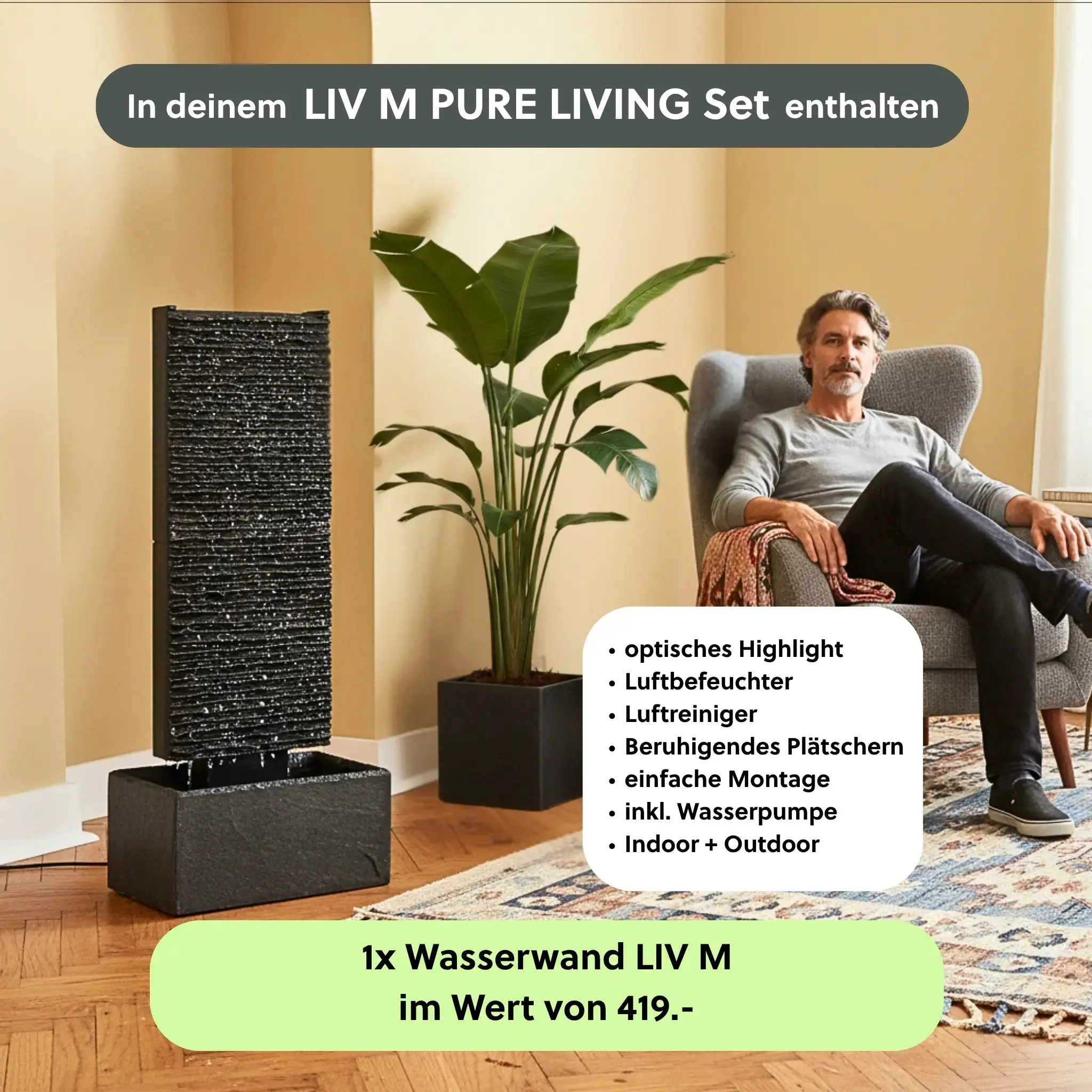 Wasserwand Set LIV M PURE LIVING - Image 3