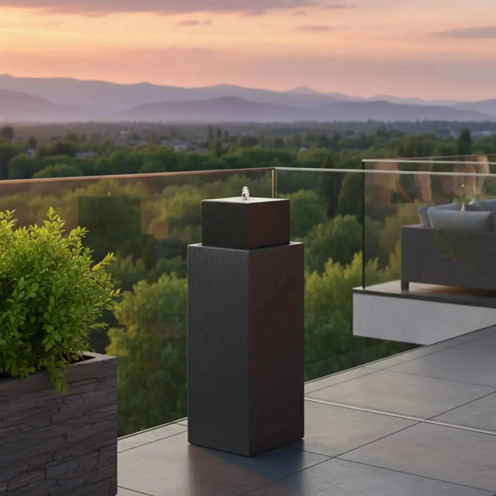Säule Brunnen NEO Anthrazit 25x25x72.5cm - Image 12