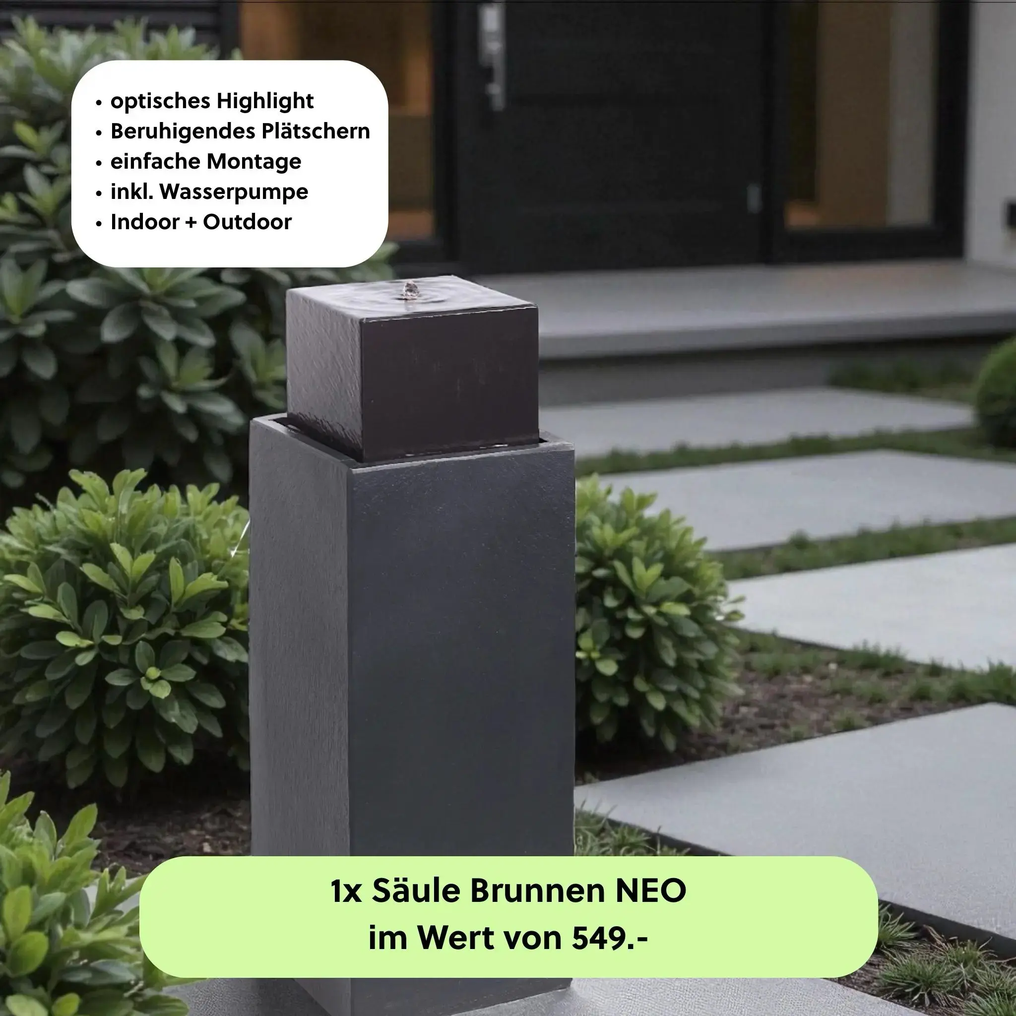 Säule Brunnen NEO PREMIUM GARDEN Set - Image 9