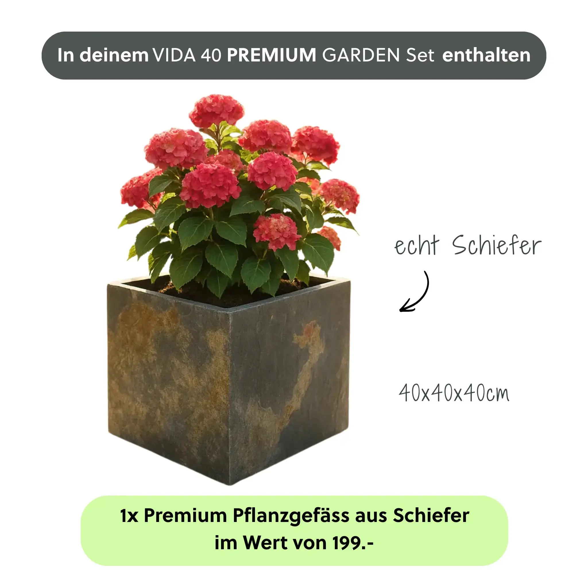 Gartenbrunnen VIDA 40 PREMIUM GARDEN Set Rusty - Image 4