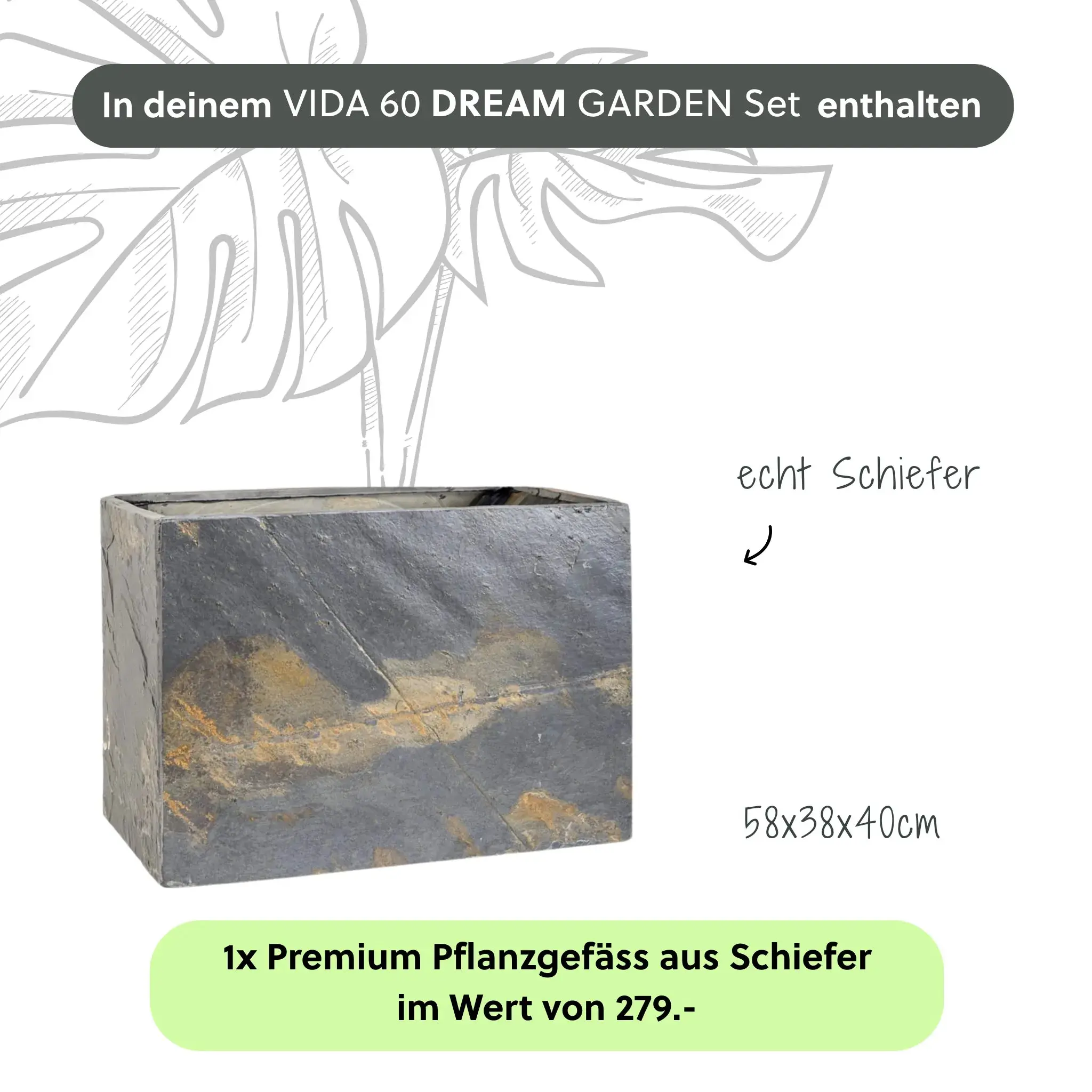 Gartenbrunnen VIDA 60 DREAM GARDEN Set Rusty - Image 4