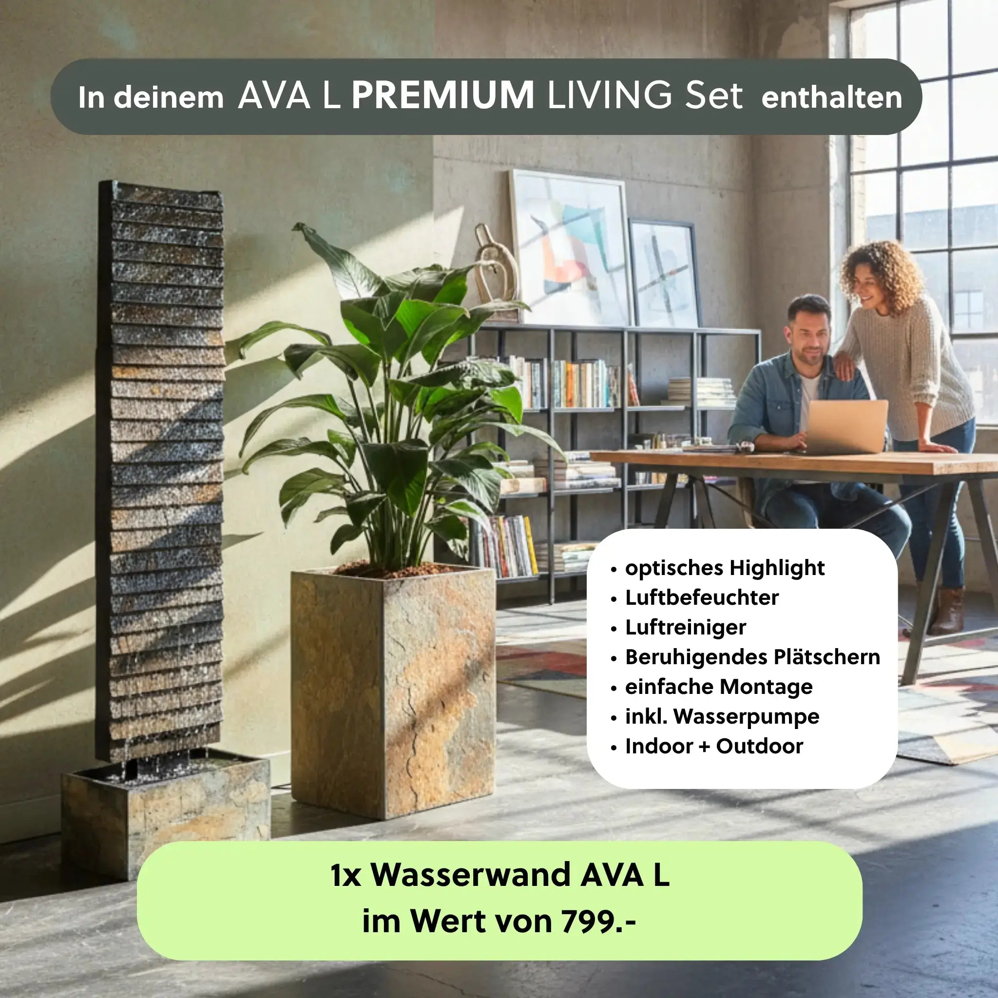 Wasserwand AVA L PREMIUM LIVING Set - Image 3