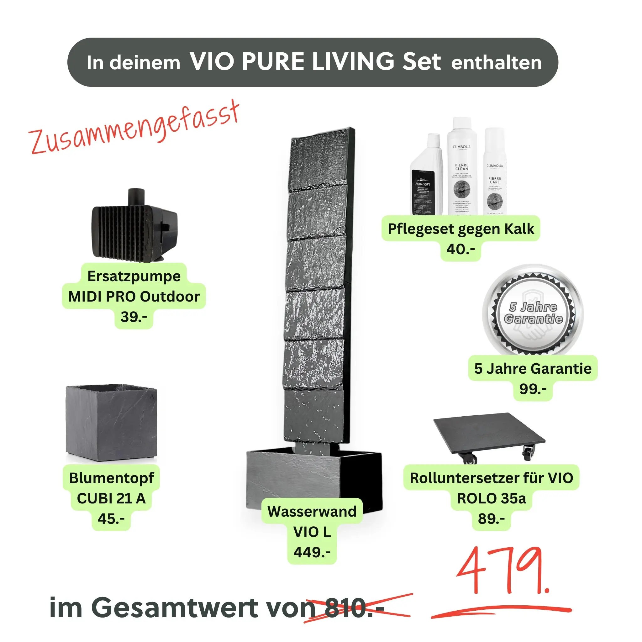 Wasserwand Set VIO PURE LIVING - Image 9
