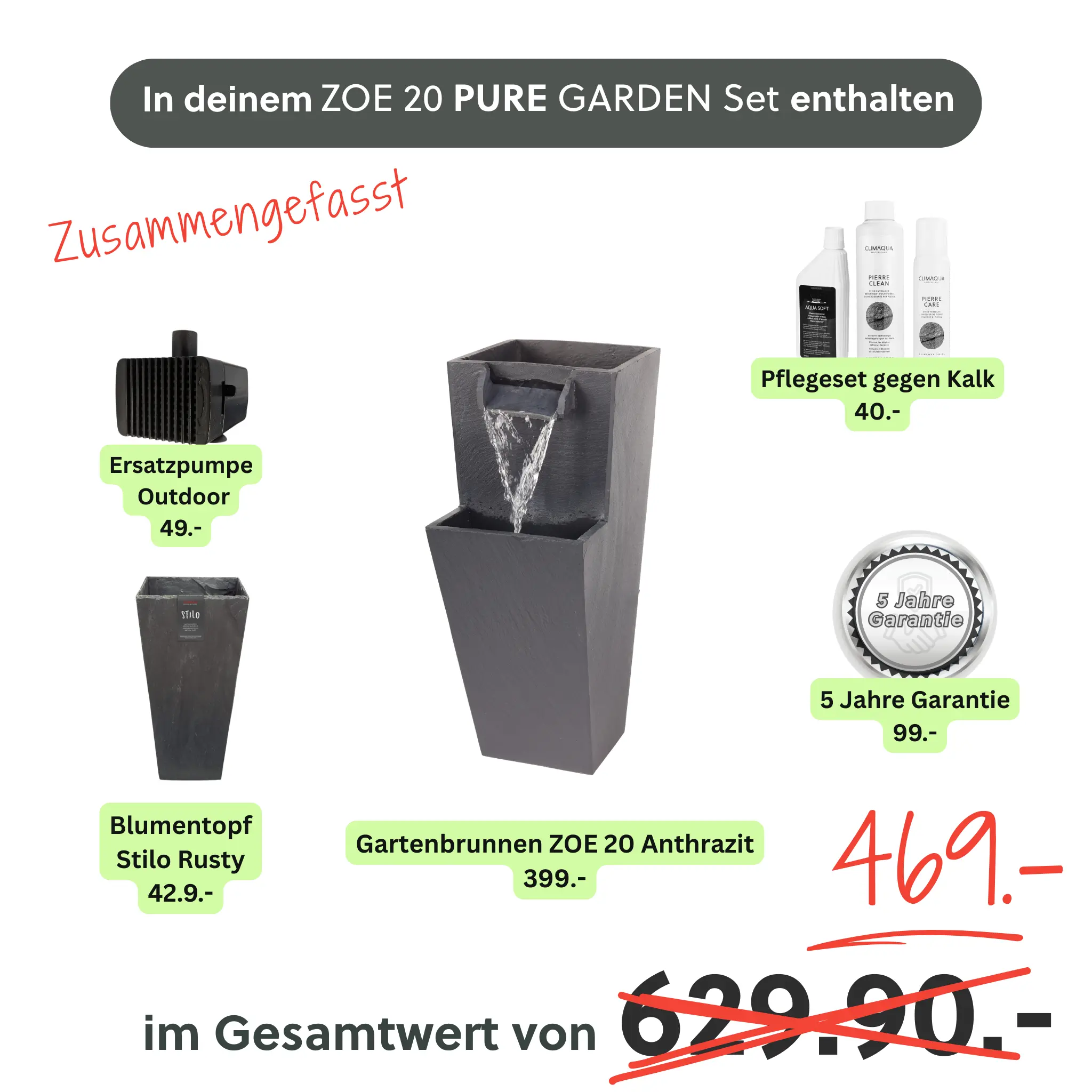 ZOE 20 PURE GARDEN Set Anthrazit - Image 9