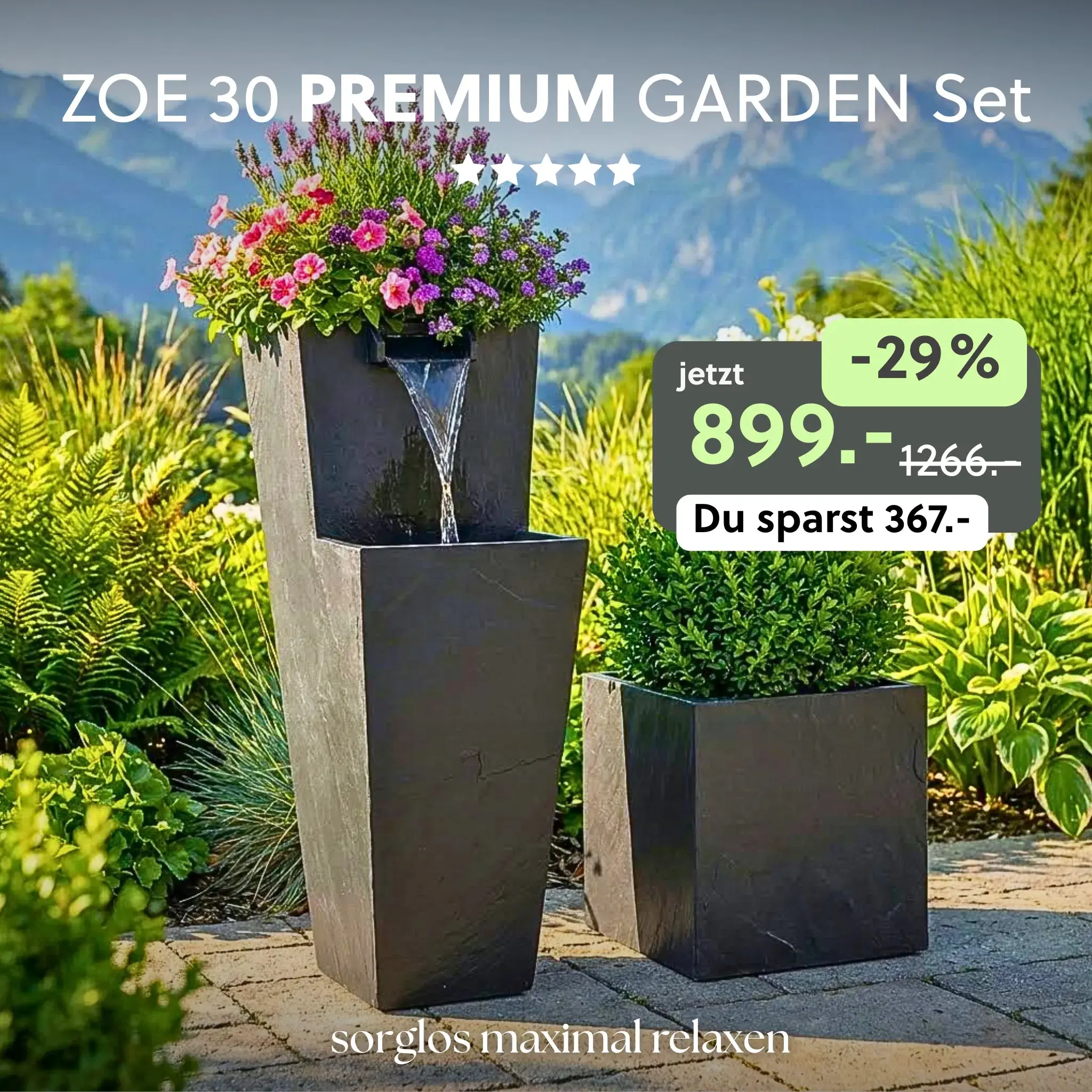 ZOE 30 PREMIUM GARDEN Set Anthrazit